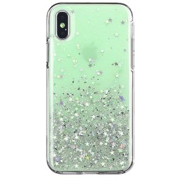Wozinsky Star Glitter csillámos telefontok Huawei P30 Lite (zöld)