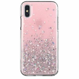 Wozinsky Star Glitter csillámos telefontok Huawei P30 Lite (rózsaszín)