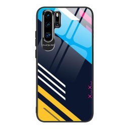 Color Glass Case Durable Huawei P30 Pro színes telefontok - pattern 2