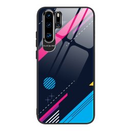 Color Glass Case Durable Huawei P30 Pro színes telefontok - pattern 4