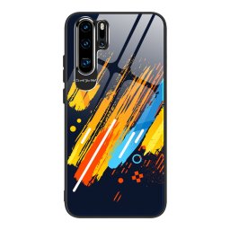 Color Glass Case Durable Huawei P30 Pro színes telefontok - pattern 5