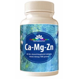 Ca-Mg-Zn (Kalcium-Magnézium-Cink) 60 db tabletta, rézzel - HerbaDoctor