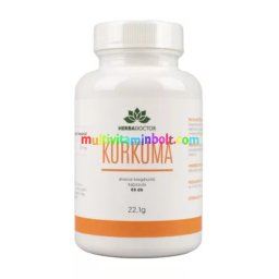 Kurkuma 60 db kapszula, 950 mg kurkuma, 50 mg kurkumin kapszulánként - HerbaDoctor