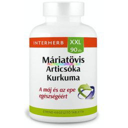 MÁRIATÖVIS & ARTICSÓKA & KURKUMA XXL, 90 db tabletta - Interherb