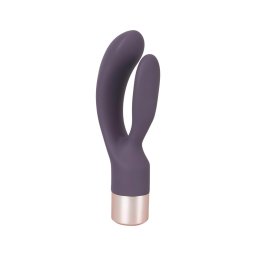You2Toys Elegant Double - akkus, csiklókaros vibrátor (lila)