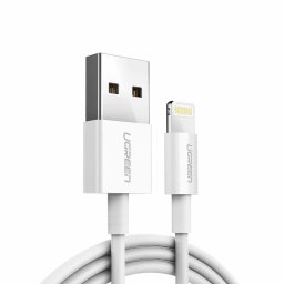 Ugreen USB - Lightning MFI kábel 20cm 2.4A adat és töltőkábel (fehér)