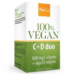 BioCo 100% VEGAN C+D Duo RETARD filmtabletta - 90db