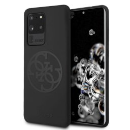 Guess 4G Tone On Tone Samsung S20 Ultra G988 szilikon telefontok (fekete)