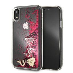 Guess Glitter Charms iPhone Xr telefontok (málna)