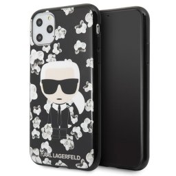 Karl Lagerfeld Flower Ikonik Karl iPhone 11 Pro Max telefontok (fekete)