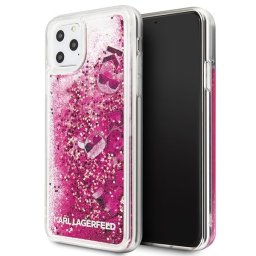 Karl Lagerfeld Glitter Floating Charms iPhone 11 Pro Max telefontok (rózsaszín)