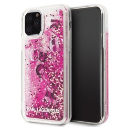 Karl Lagerfeld Glitter Floating Charms iPhone 11 Pro telefontok (rózsaszín)