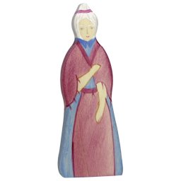Fa játék figurák - nagymama