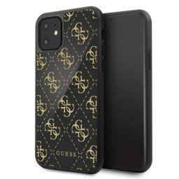 Guess 4G Double Layer Glitter iPhone 11 telefontok (fekete)
