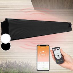 Blumfeldt Cosmic Beam Smart 30, infravörös hősugárzó, 3000 W, vezérlés applikáción keresztül, fekete (ACO7-CosmicBeSm30-BK)