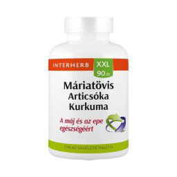 Interherb XXL Máriatövis & articsóka & kurkuma tabletta 90x