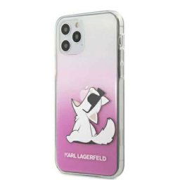 Karl Lagerfeld Choupette Fun iPhone 12 Pro Max telefontok (rózsaszín)