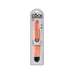 King Cock 10 Stiffy - vízálló, élethű vibrátor (25cm) - natúr