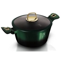 Berlinger Haus Lábas fedővel 24 cm titán bevonat Emerald Edition BH/6058 Kifutó termék!