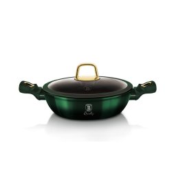 Berlinger Haus Alacsony lábas fedővel 28 cm titán bevonat Emerald Collection BH/6060 Kifutó termék!