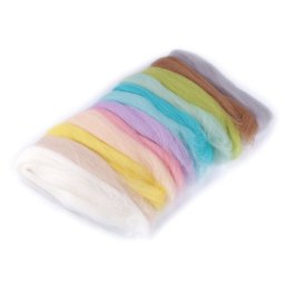Extra finom merinó gyapjú készlet nemezeléshez, 50g - Mix3