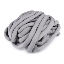 Jumbo, vastag, csőfonal töltelékkel Bellezza Marshmallow Light, 5m - szürke
