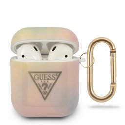 Guess Tye & Dye AirPods tartó (rózsaszín)