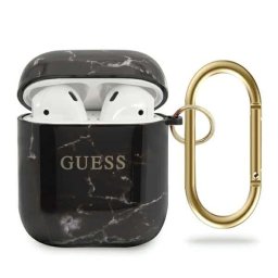 Guess Marble AirPods tartó márvány GUACA2TPUMABK (fekete)