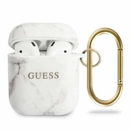 Guess Marble AirPods tartó márvány GUACA2TPUMAWH (fehér)