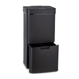 Klarstein Royal Trash Matte Black, szemétkosár szenzorral, 72 l, rozsdamentes acél, matt fekete (KG15-RoyalTrashM-BK)