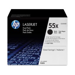 CE255XD (55X) 2-pack Black toner