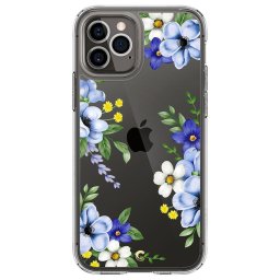 Spigen Cyrill Cecile iPhone 12 / iPhone 12 Pro telefontok Midnight Bloom (átlátszó)