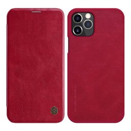Nillkin Qin kinyitható telefontok iPhone 12 / iPhone 12 Pro (piros)