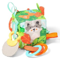 BabyOno kocka Friendly Forest puha készségfejlesztő 9x9x9cm 548