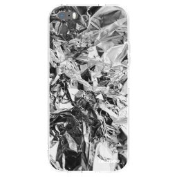 Átlátszó szilikon tok az alábbi mobiltelefonokra Apple iPhone 5/5S/SE - Chrome