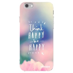 Átlátszó szilikon tok az alábbi mobiltelefonokra Apple iPhone 6/6S - Think happy be happy