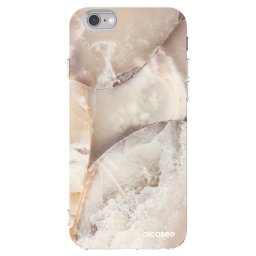 Átlátszó szilikon tok az alábbi mobiltelefonokra Apple iPhone 6/6S - Cream marble