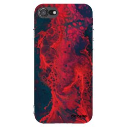 Átlátszó szilikon tok az alábbi mobiltelefonokra Apple iPhone 7 - Organic red