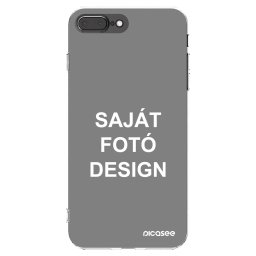 Átlátszó szilikon tok az alábbi mobiltelefonokra Apple iPhone 7 Plus - Saját fotó/motívum