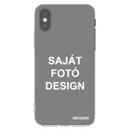 Átlátszó szilikon tok az alábbi mobiltelefonokra Apple iPhone X/XS - Saját fotó/motívum