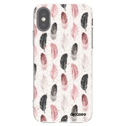 Átlátszó szilikon tok az alábbi mobiltelefonokra Apple iPhone X/XS - Feather 2