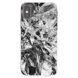 Átlátszó szilikon tok az alábbi mobiltelefonokra Apple iPhone X/XS - Chrome
