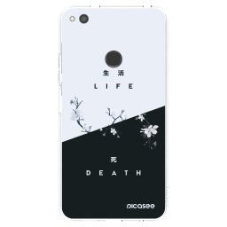 Átlátszó szilikon tok az alábbi mobiltelefonokra Huawei P9 Lite 2017 - Life - Death