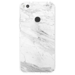 Átlátszó szilikon tok az alábbi mobiltelefonokra Huawei P9 Lite 2017 - White marble