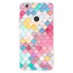 Átlátszó szilikon tok az alábbi mobiltelefonokra Huawei P9 Lite 2017 - Colorful roof