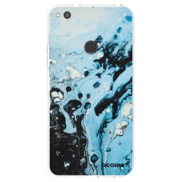 Átlátszó szilikon tok az alábbi mobiltelefonokra Huawei P9 Lite 2017 - Organic blue