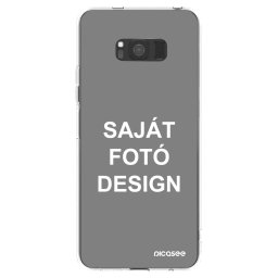 Átlátszó szilikon tok az alábbi mobiltelefonokra Samsung Galaxy S8 G950F - Saját fotó/motívum