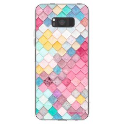 Átlátszó szilikon tok az alábbi mobiltelefonokra Samsung Galaxy S8 G950F - Colorful roof
