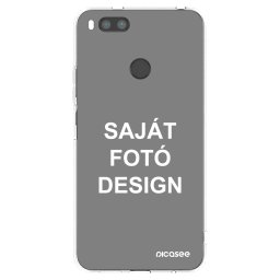 Átlátszó szilikon tok az alábbi mobiltelefonokra Xiaomi Mi A1 Global - Saját fotó/motívum