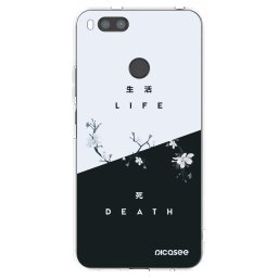 Átlátszó szilikon tok az alábbi mobiltelefonokra Xiaomi Mi A1 Global - Life - Death